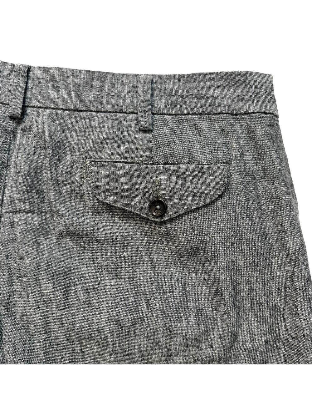 GUSTIN Men's Gray Cotton Shorts Button & Zip up with Pockets. Boating Style - Picture 3 of 9